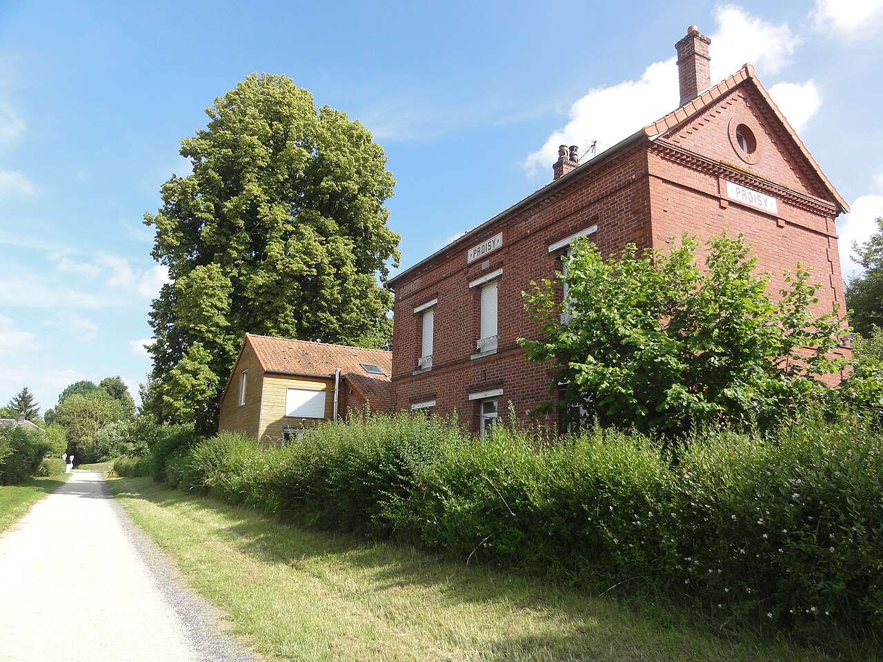 Proisy (Aisne) Axe vert, ancienne gare