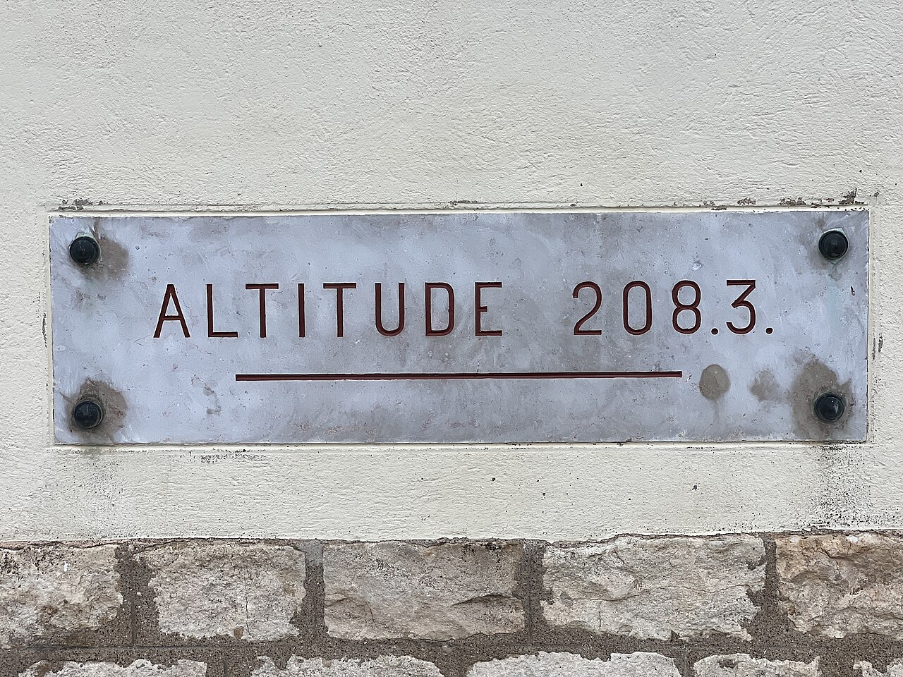Plaque Altitude Gare Simandre - Simandre (FR71) - 2022-10-27 - 1