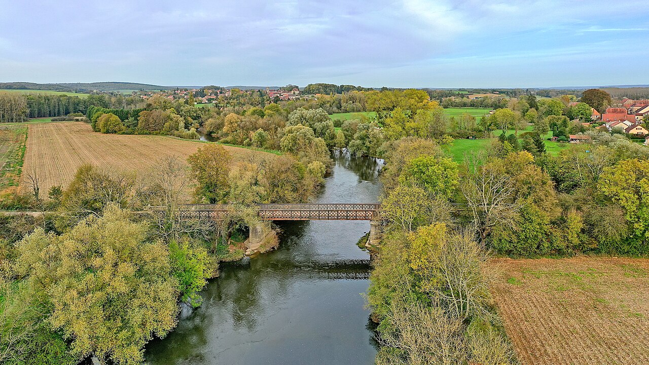 Emagny, l'ancien pont ferroviaire sur l'Ognon